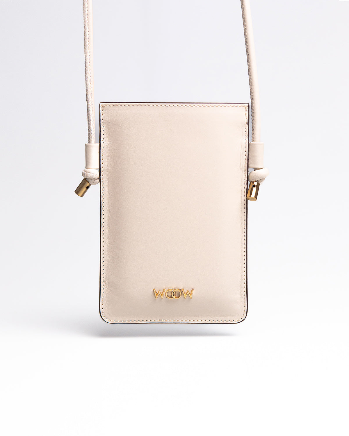 Porta Celular Marina Couro Off White WOOW