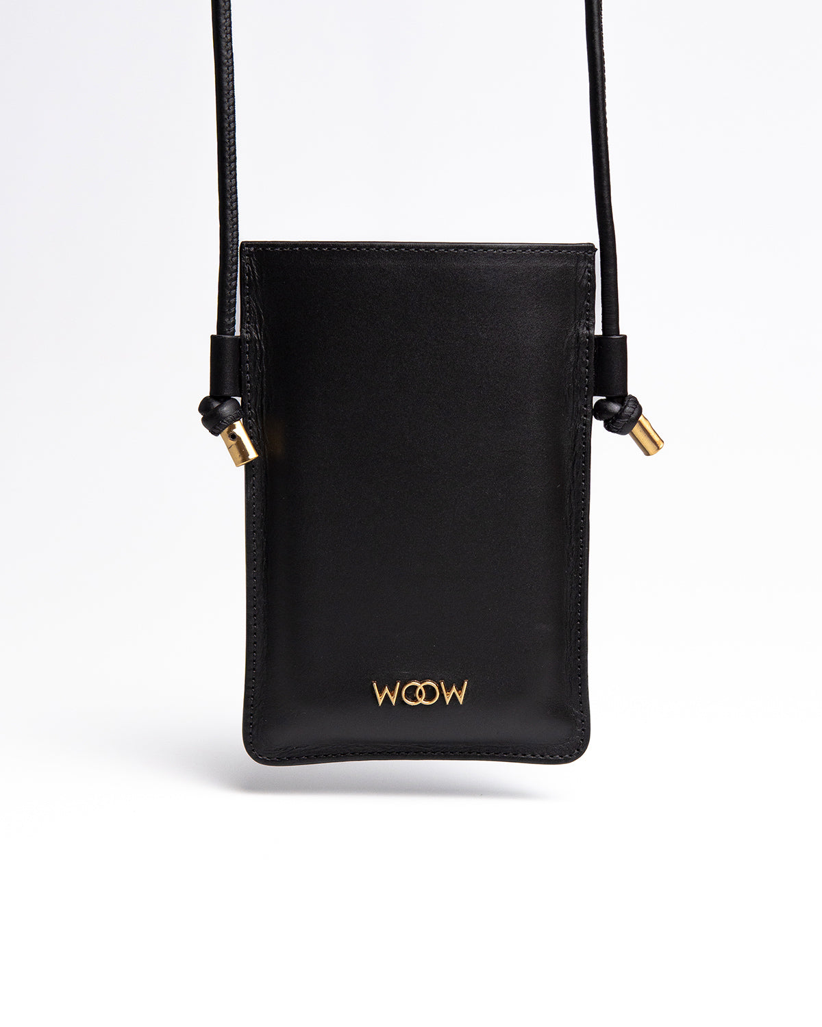 Porta Celular Marina Couro Preto WOOW