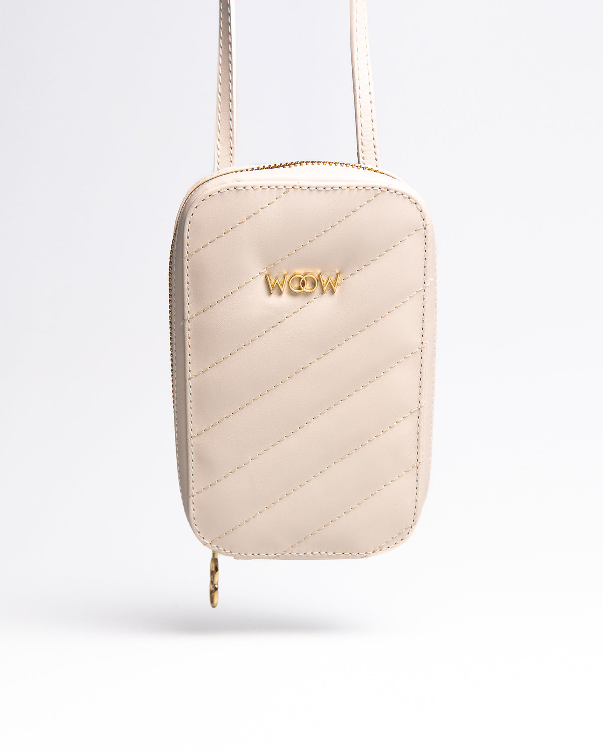 Porta Celular Stella Couro Off White WOOW