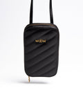 Porta Celular Stella Couro Preto WOOW