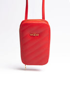 Porta Celular Stella Couro Vermelho WOOW