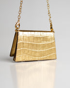 Bolsa Micro Camila com Cinto Couro Gold WOOW