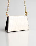 Bolsa Micro Camila com Cinto Couro Off White WOOW