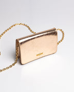 Bolsa Pequena Aura Couro Gold WOOW