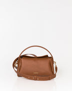 Bolsa Média Clarice em Couro Tan WOOW