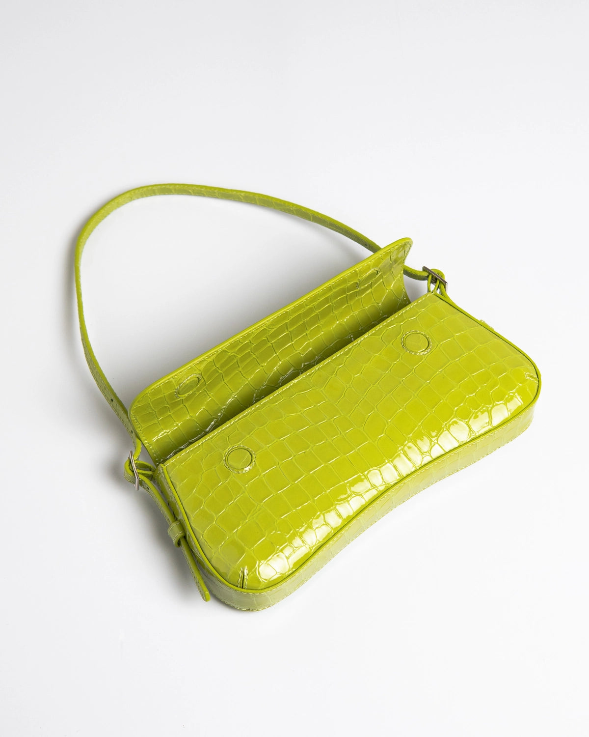 Bolsa Média Giovana Couro Verde WOOW