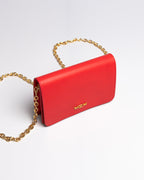 Bolsa Pequena Aura Couro Vermelho WOOW