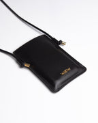 Porta Celular Marina Couro Preto WOOW