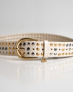 Cinto Betina Couro Off White WOOW
