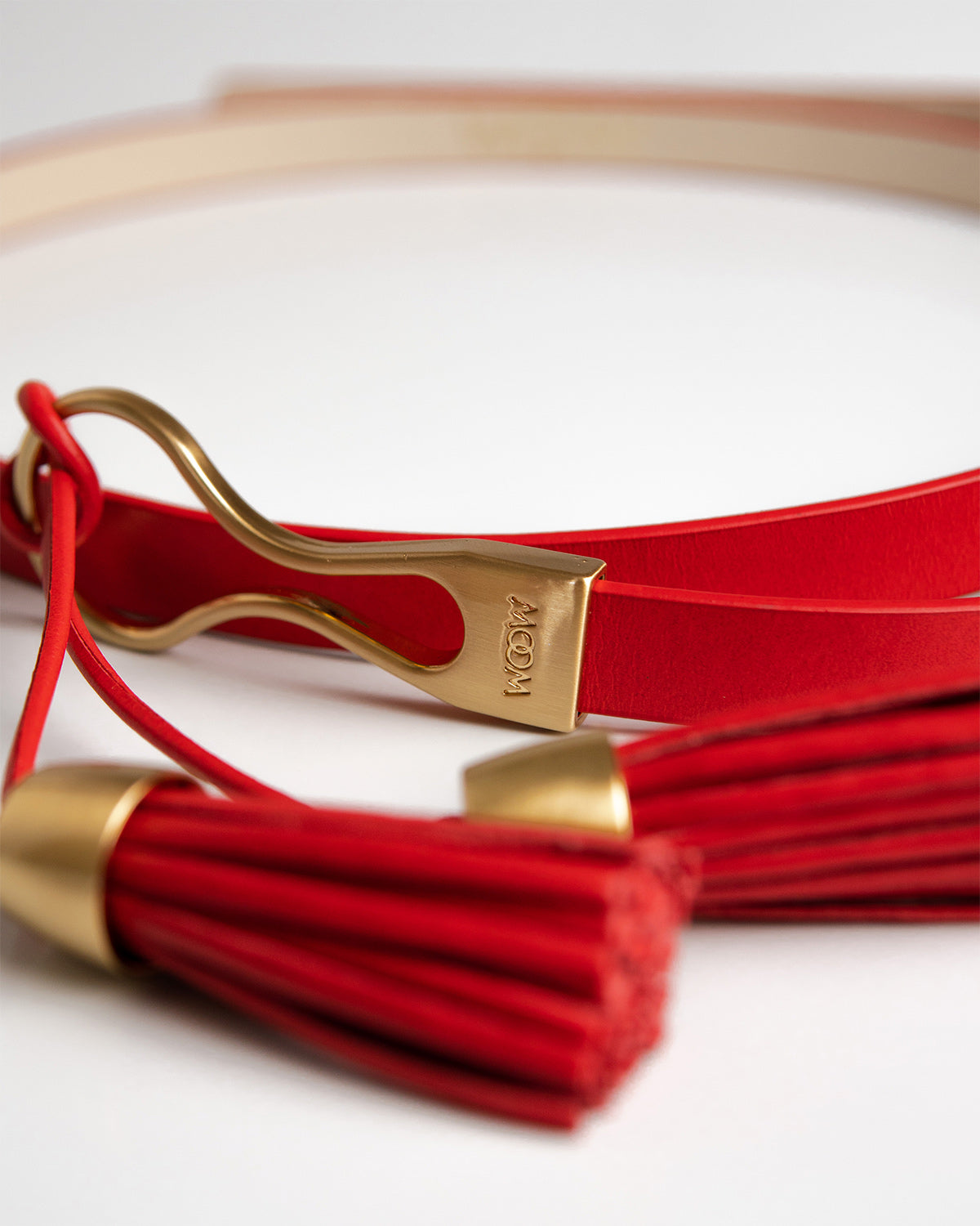 Cinto Zoe Couro Vermelho WOOW