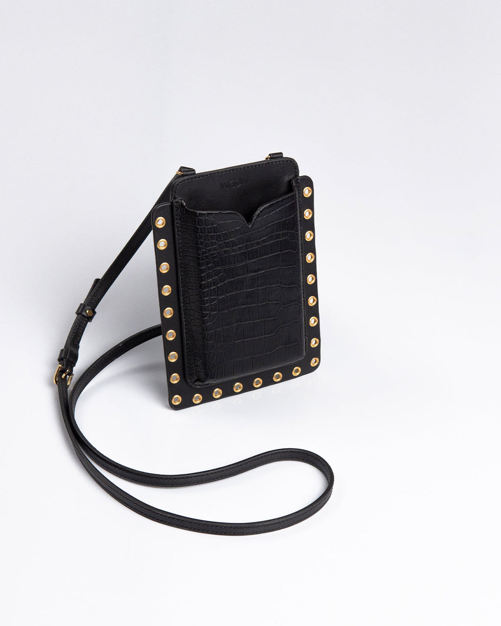 Porta Celular Ina Couro Preto WOOW