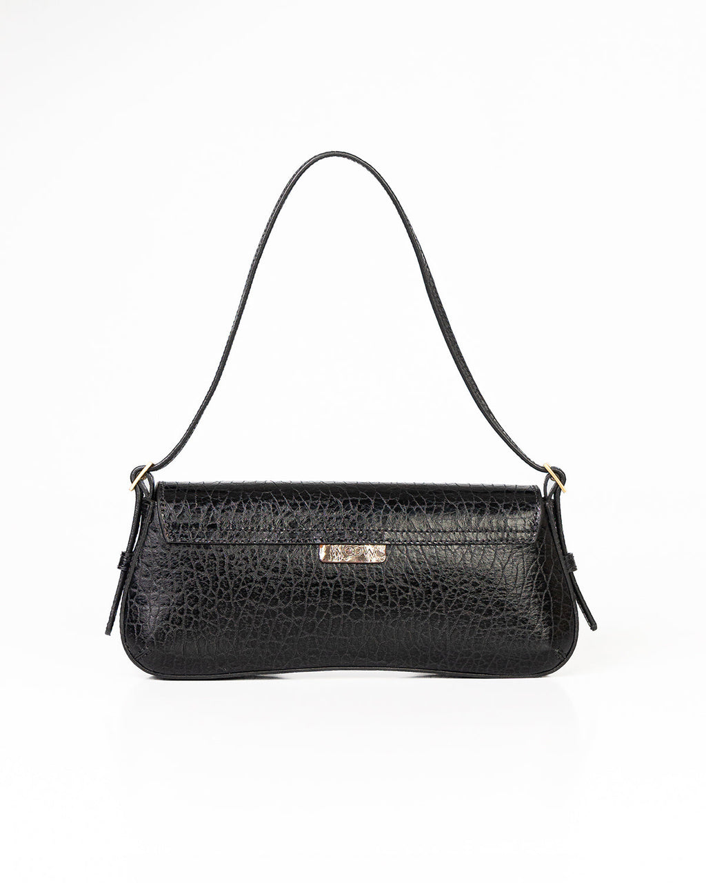 Bolsa Média Giovana Couro Preto WOOW