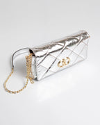 Bolsa Média Serena Couro Metalizado Silver WOOW