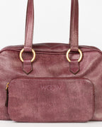 Bolsa Atena em Couro Grape WOOW