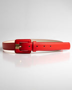 Cinto Eva Couro Vermelho WOOW