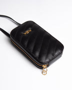 Porta Celular Stella Couro Preto WOOW