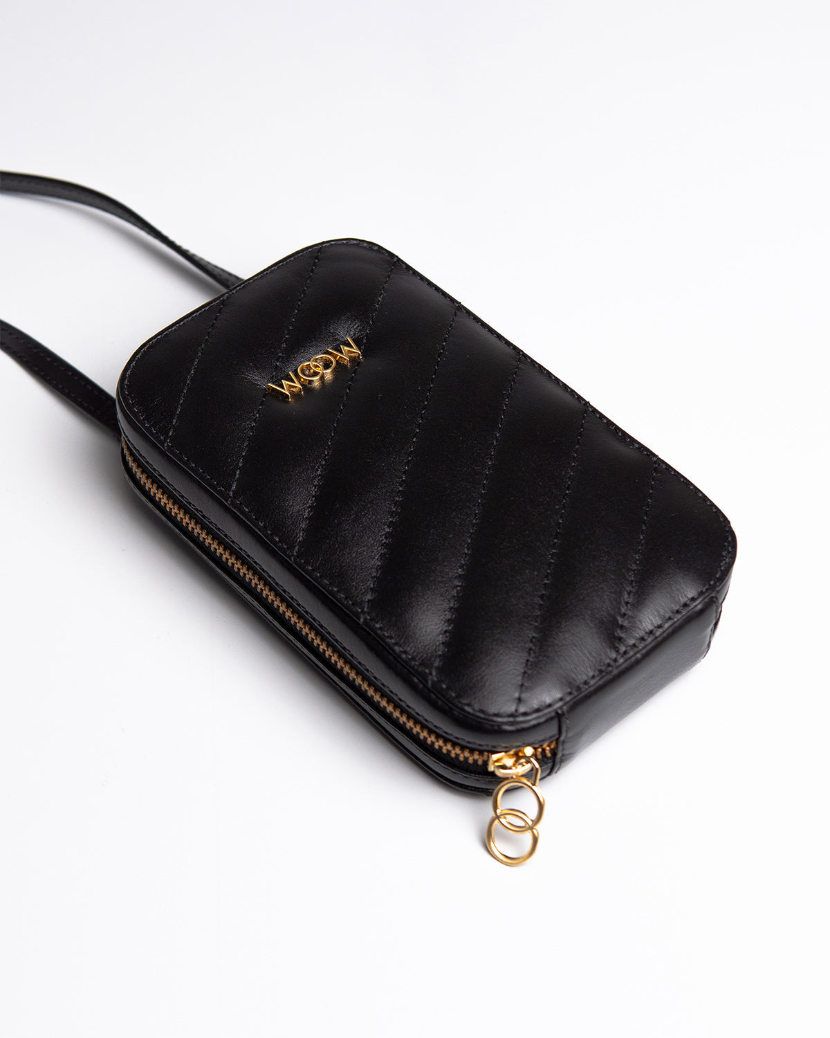 Porta Celular Stella Couro Preto WOOW