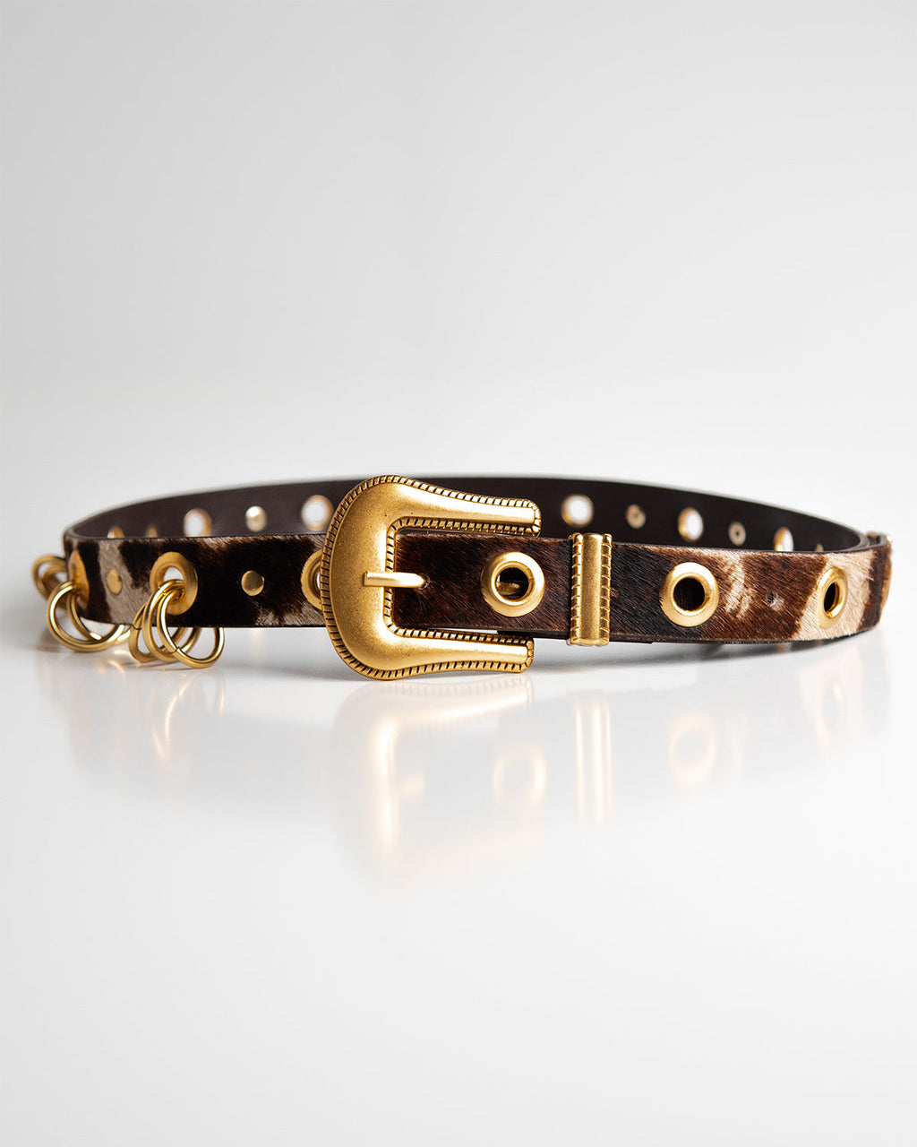 Cinto Naomi Couro Animal Print WOOW