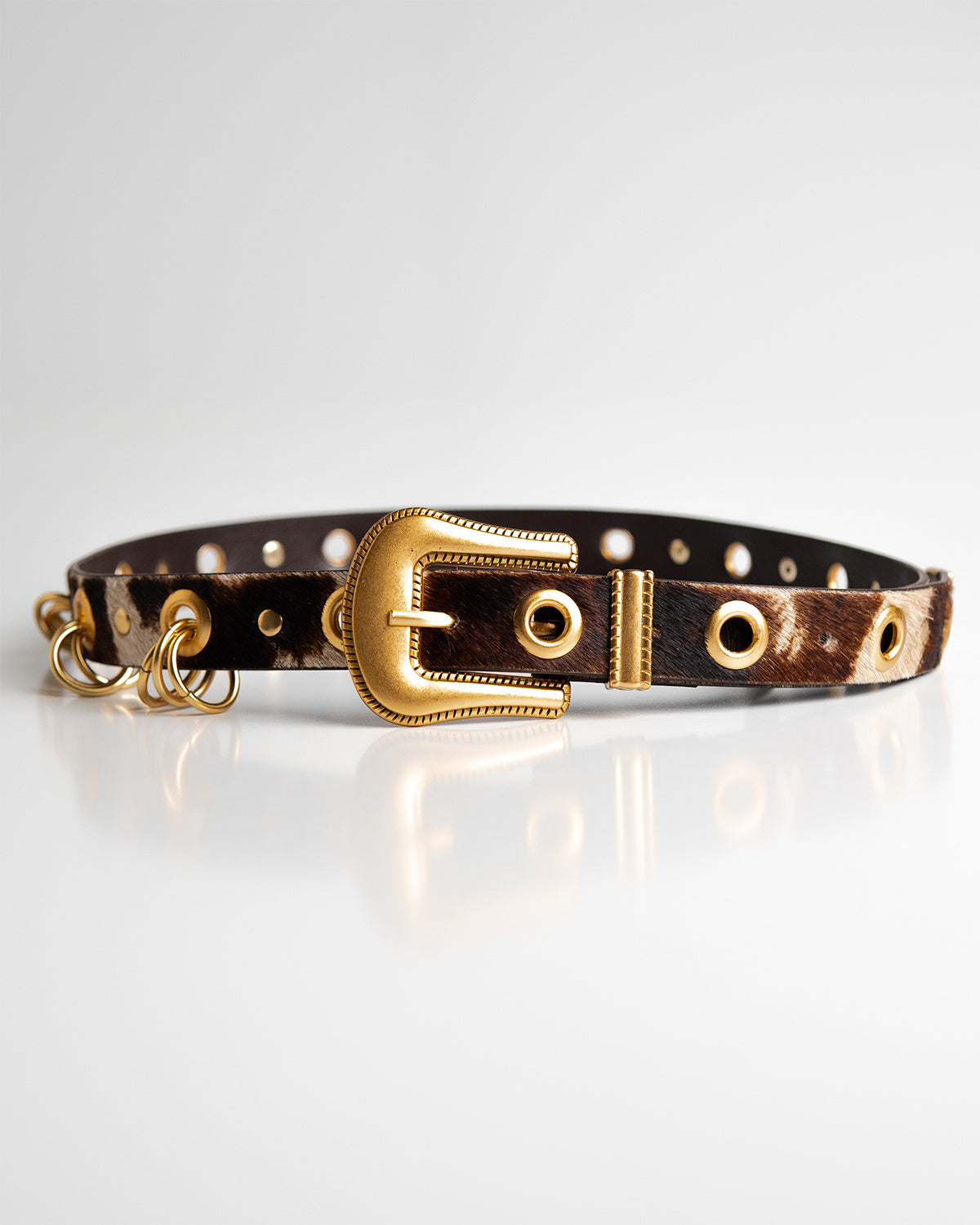 Cinto Naomi Couro Animal Print WOOW