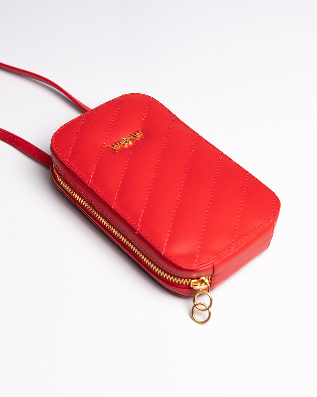 Porta Celular Stella Couro Vermelho WOOW