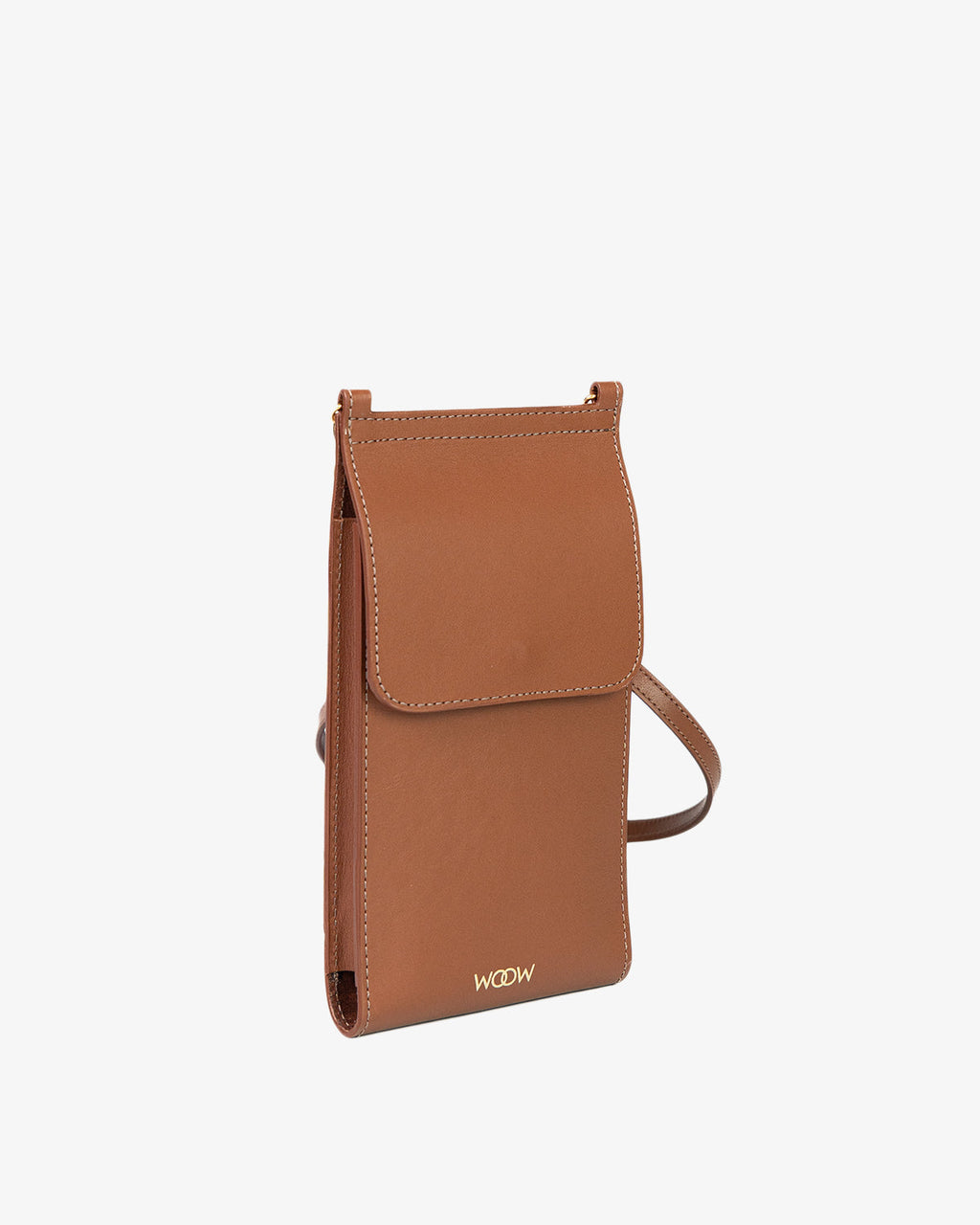 Porta Celular Jade Couro Marrom WOOW