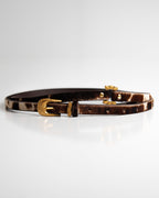 Cinto Iza Couro Animal Print WOOW