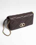 Bolsa Média Serena Couro Café WOOW