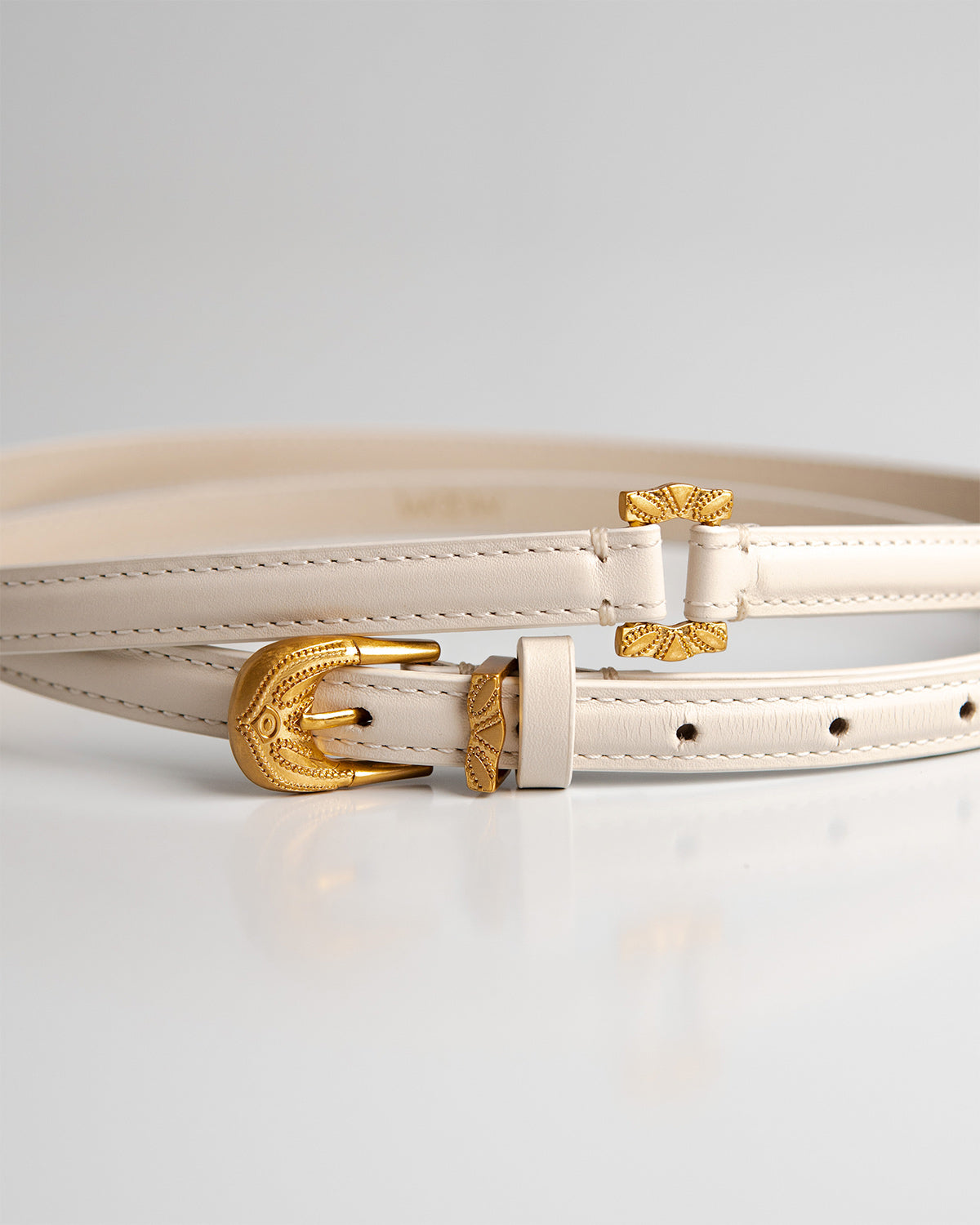 Cinto Vitoria Couro Off White WOOW
