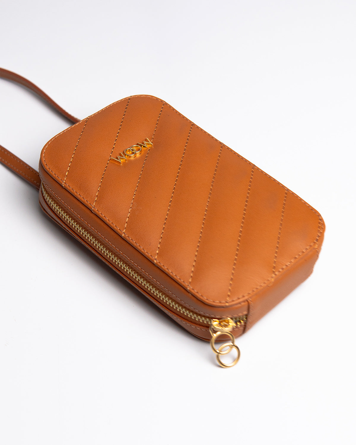 Porta Celular Stella Couro Caramelo WOOW
