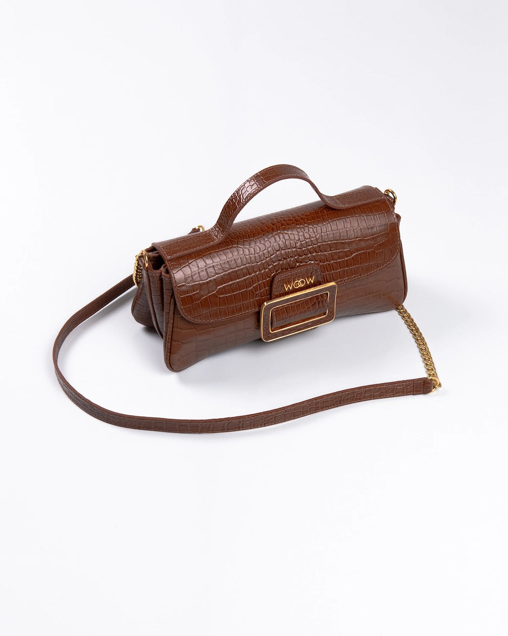 Bolsa Média Charlote Couro Ambar WOOW
