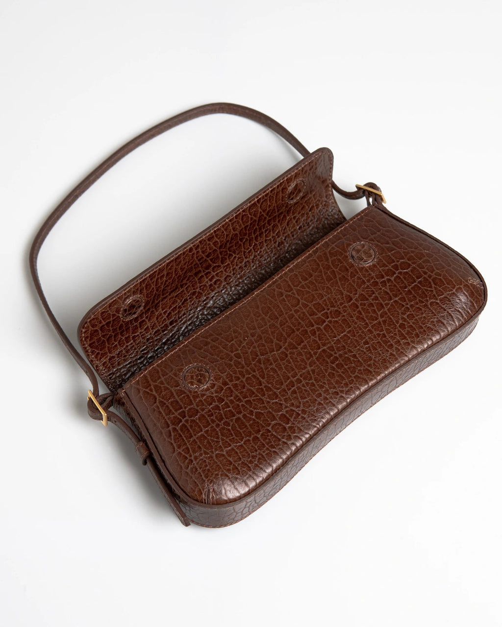Bolsa Média Giovana Couro Chocolate WOOW