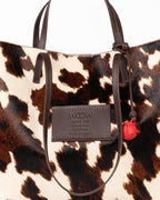 Bolsa Tote Grande Verona Couro Pelo Animal Print WOOW