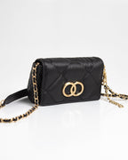 Bolsa Pequena Bella Serena Couro Preto WOOW