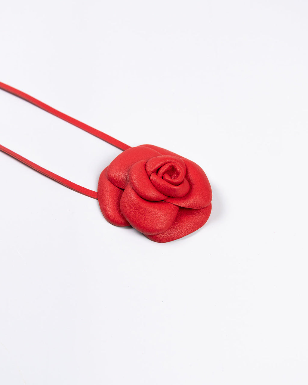 Flor Confidence Couro Vermelho WOOW