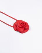 Flor Confidence Couro Vermelho WOOW