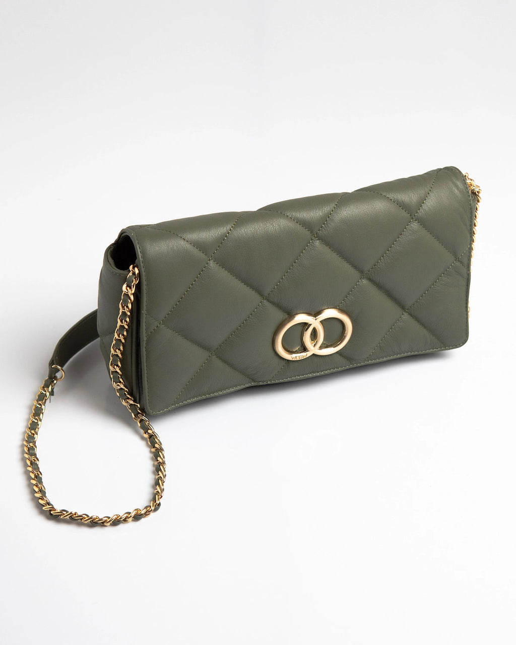 Bolsa Média Serena Couro Verde WOOW