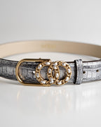 Cinto Celine Couro Silver WOOW