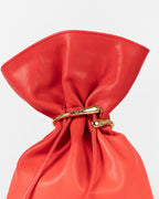Bolsa Média Rafaela Couro Vermelho Com Bracelete WOOW