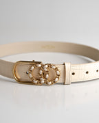 Cinto Celine Couro Off White WOOW