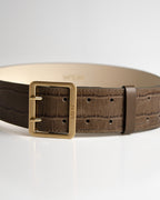 Cinto Djuly Couro Dark Pewter WOOW