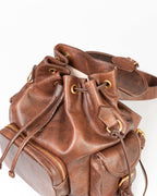 Bolsa Mochila Artemis em Couro Camel WOOW