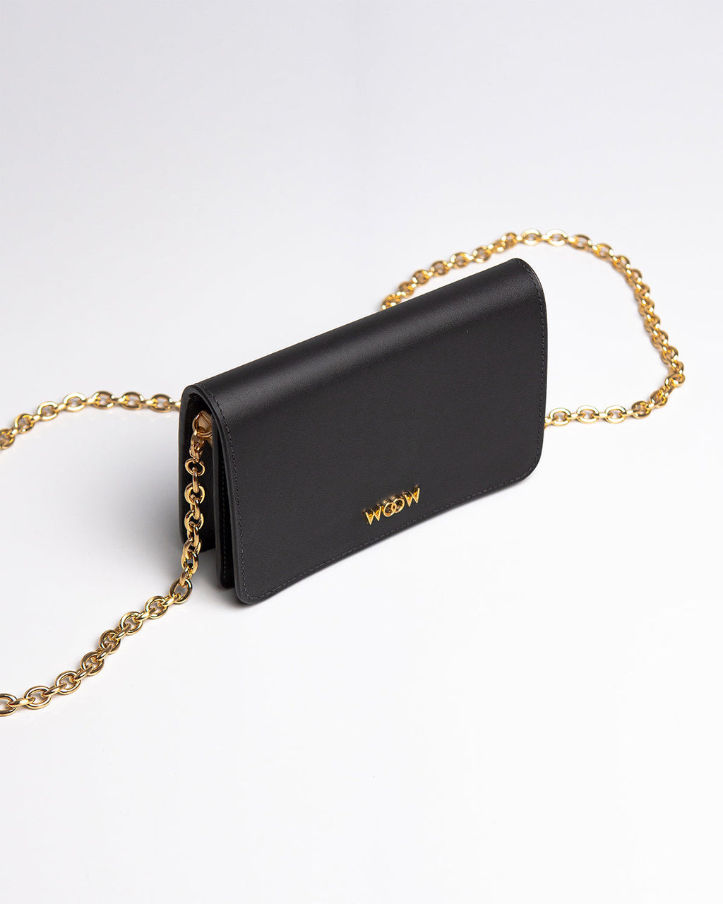 Bolsa Pequena Aura Couro Preto WOOW
