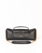 Bolsa Baguette Inez em Couro Preto WOOW