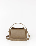 Bolsa Média Clarice em Couro Oliva WOOW
