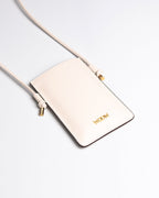 Porta Celular Marina Couro Off White WOOW