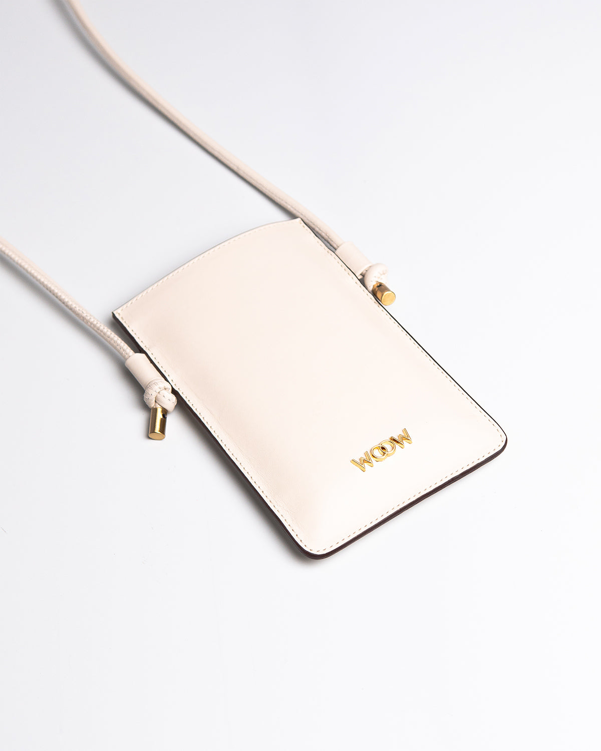 Porta Celular Marina Couro Off White WOOW
