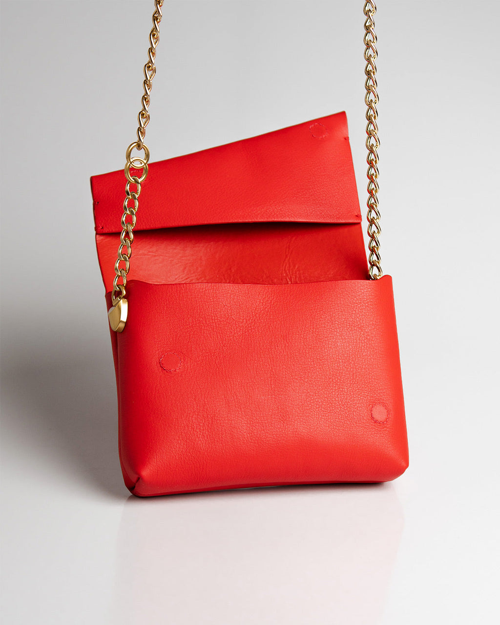 Bolsa Pequena Aya Couro Vermelho WOOW