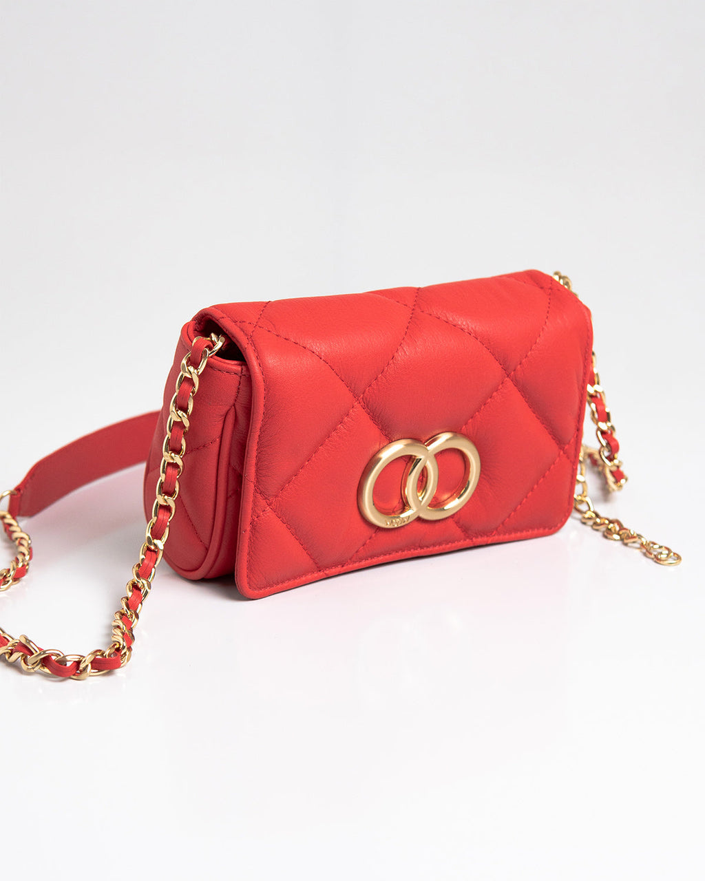 Bolsa Pequena Bella Serena Couro Vermelho WOOW