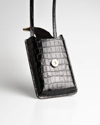 Porta Celular Luiza Couro Preto WOOW