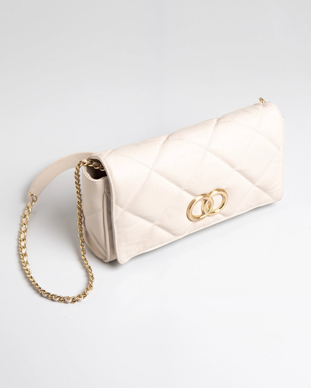Bolsa Média Serena Couro Off White WOOW